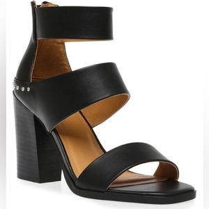 New DV by Dolce Vita Ceecee Black Block Heels Sandals